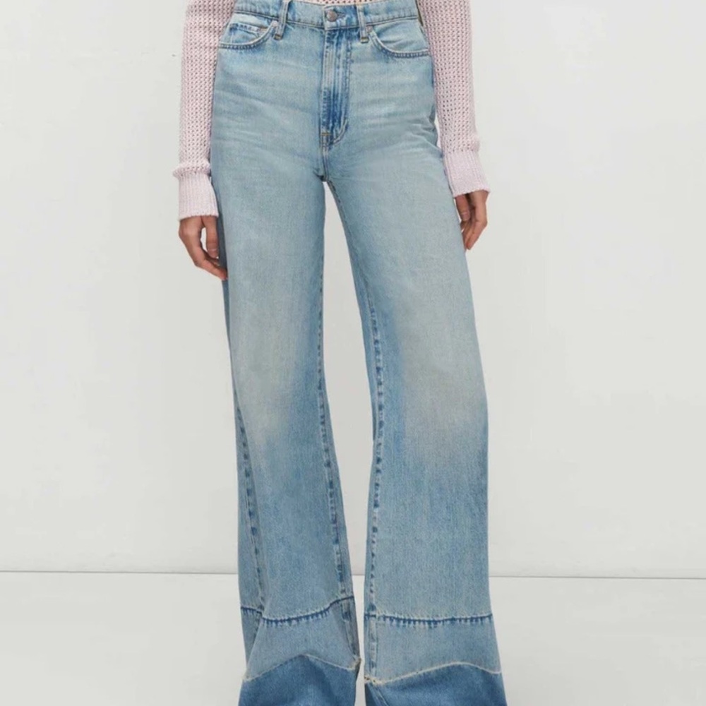 7 For All Mankind High Rise, Wide Leg Jo Jeans woman’s  size 27